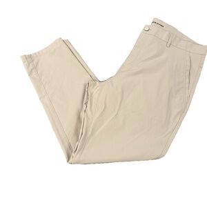 Tan Cotton Chinos with Classic Straight-Leg Fit
